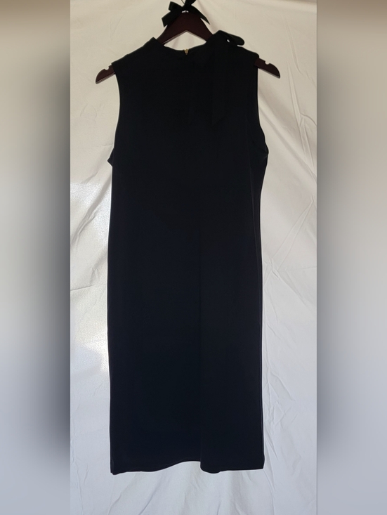 Calvin Klein Dresses & Skirts - Calvin Klein Black Sleeveless Midi Dress with Neck Tie Size 12